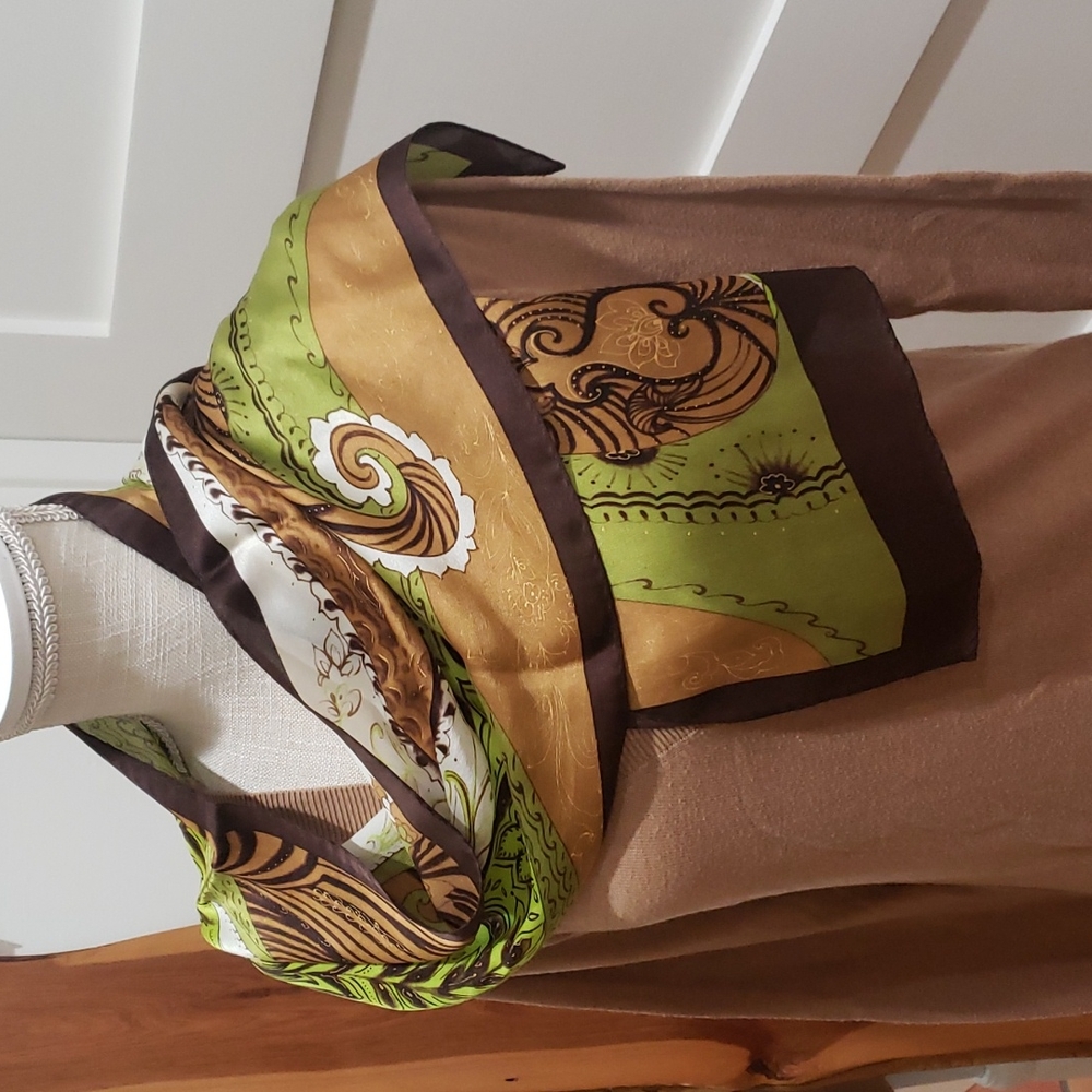 Harve` Benard scarf.  10"x52"